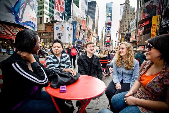 Drew University students in New York