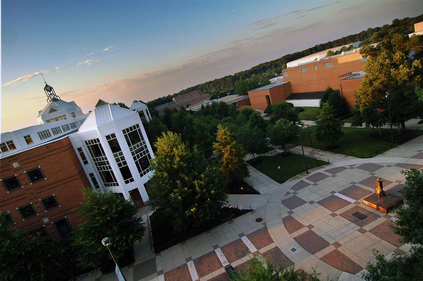 Fairfax Campus, Johnson Center Aerial View